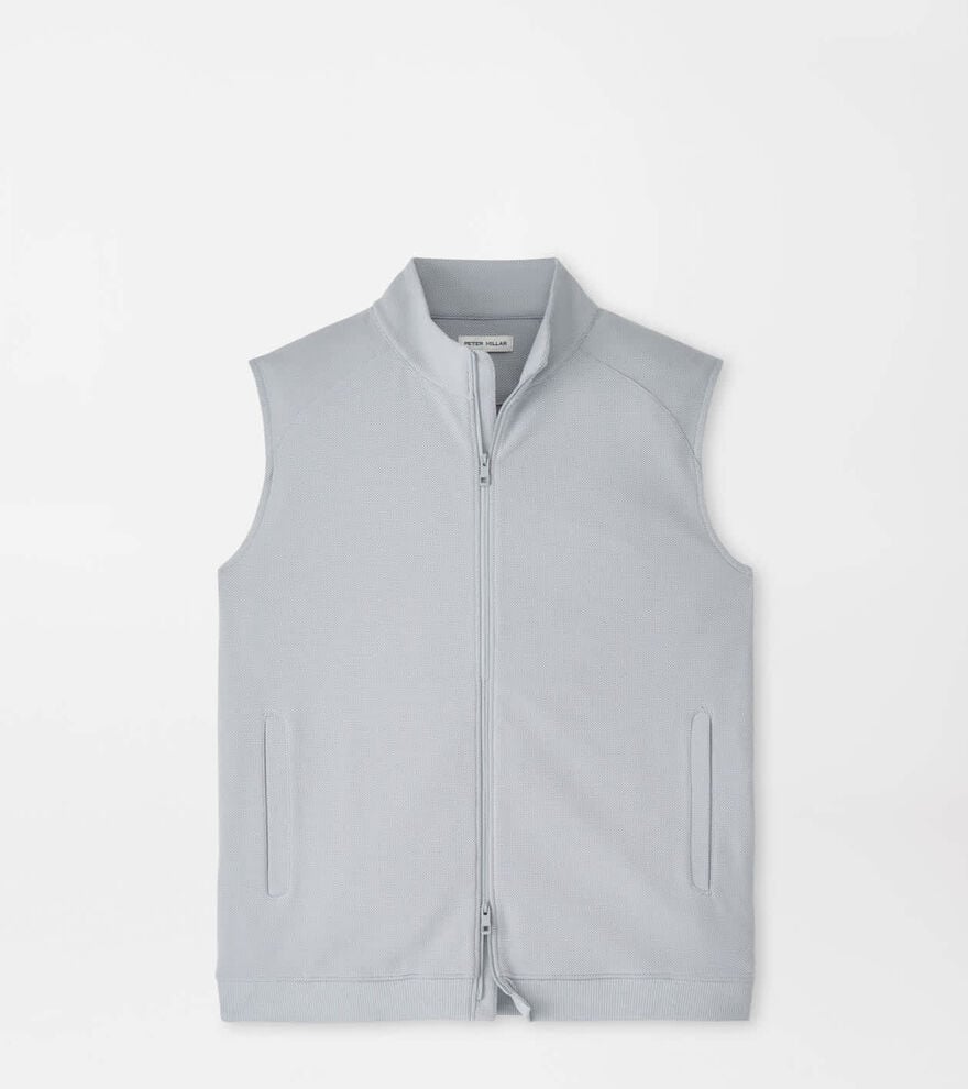 Cradle Piqué Performance Full-Zip Vest BRITISH GREY