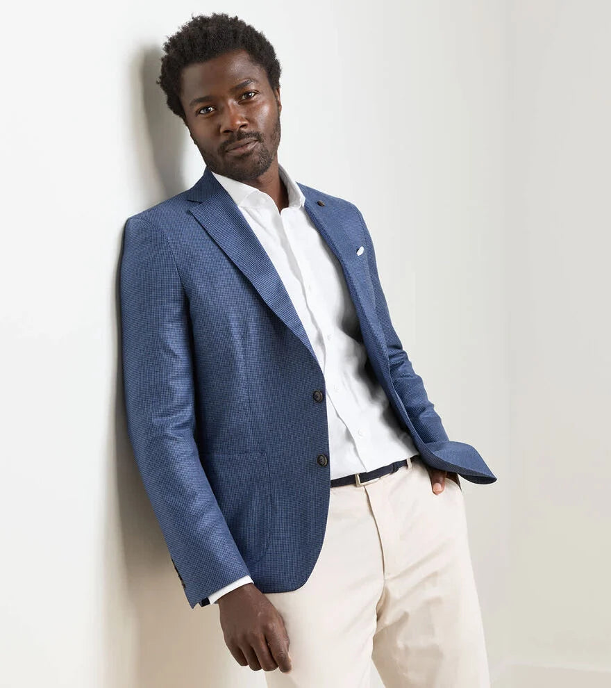 Cypress Houndstooth Soft Jacket NAVY