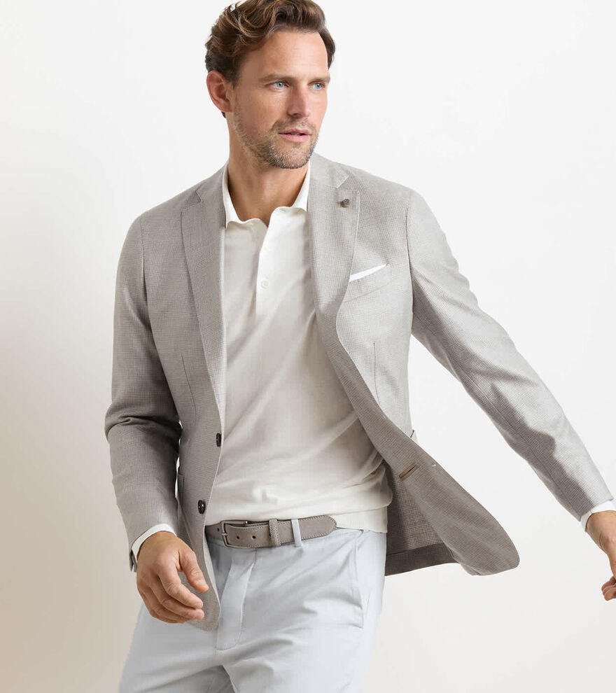 Cypress Houndstooth Soft Jacket BISCOTTI