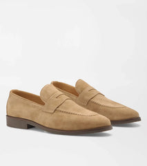 Madison Suede Penny Loafer DARK JUTE
