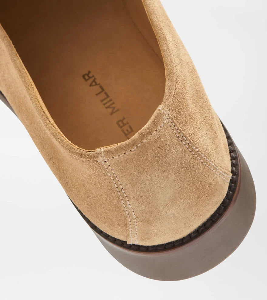 Madison Suede Penny Loafer DARK JUTE