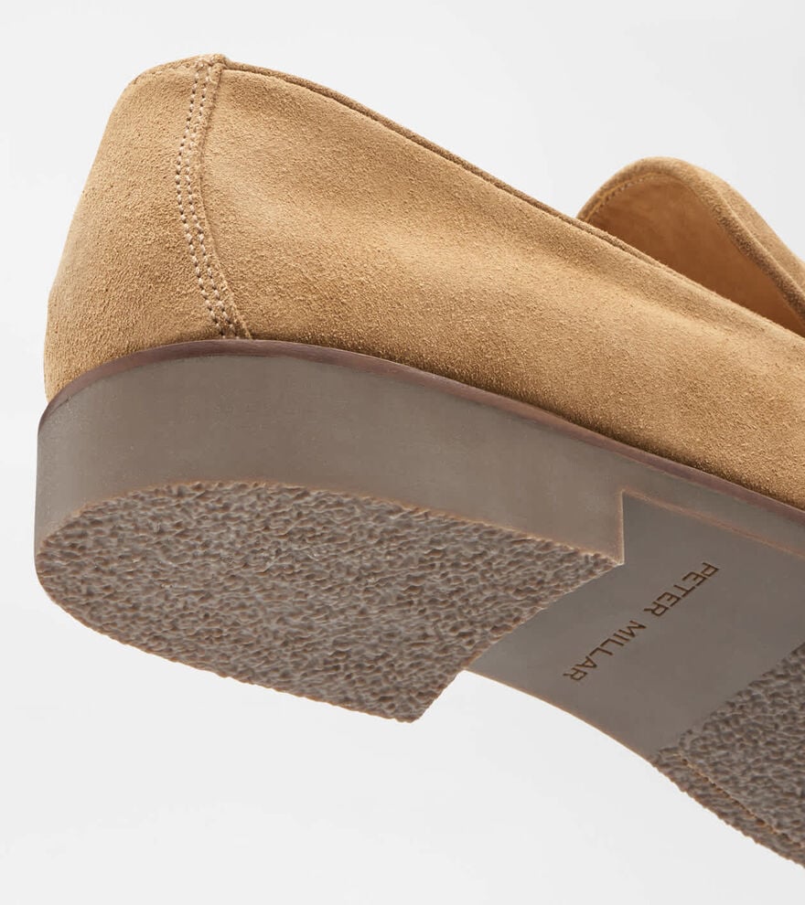 Madison Suede Penny Loafer DARK JUTE