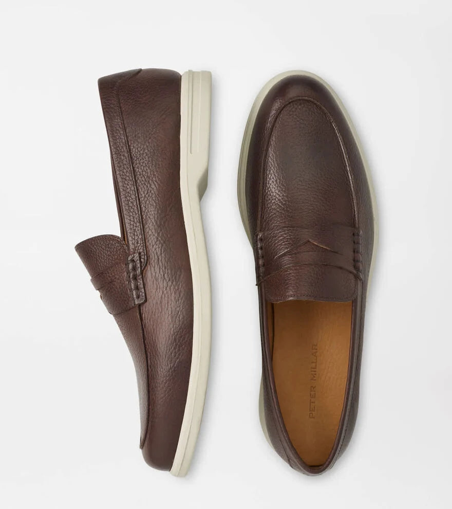 Excursionist Pebble Grain Penny Loafer CHOCOLATE
