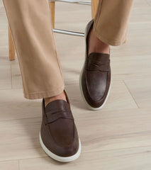 Excursionist Pebble Grain Penny Loafer CHOCOLATE