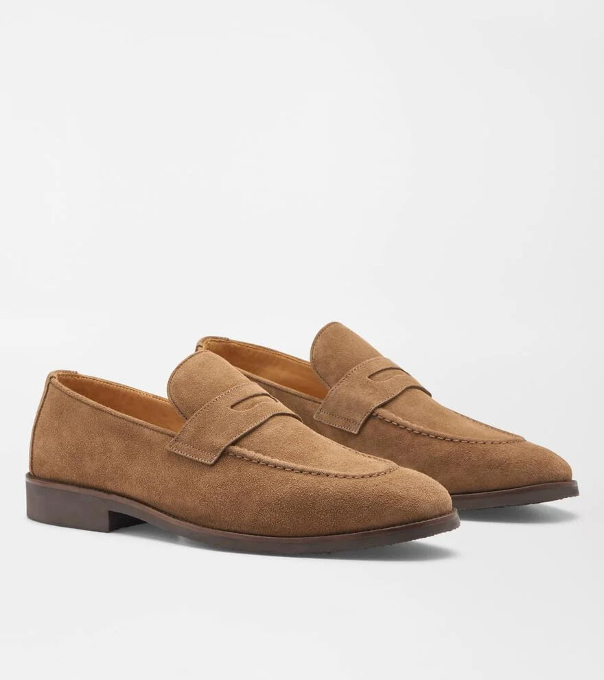 Madison Suede Penny Loafer CHESTNUT