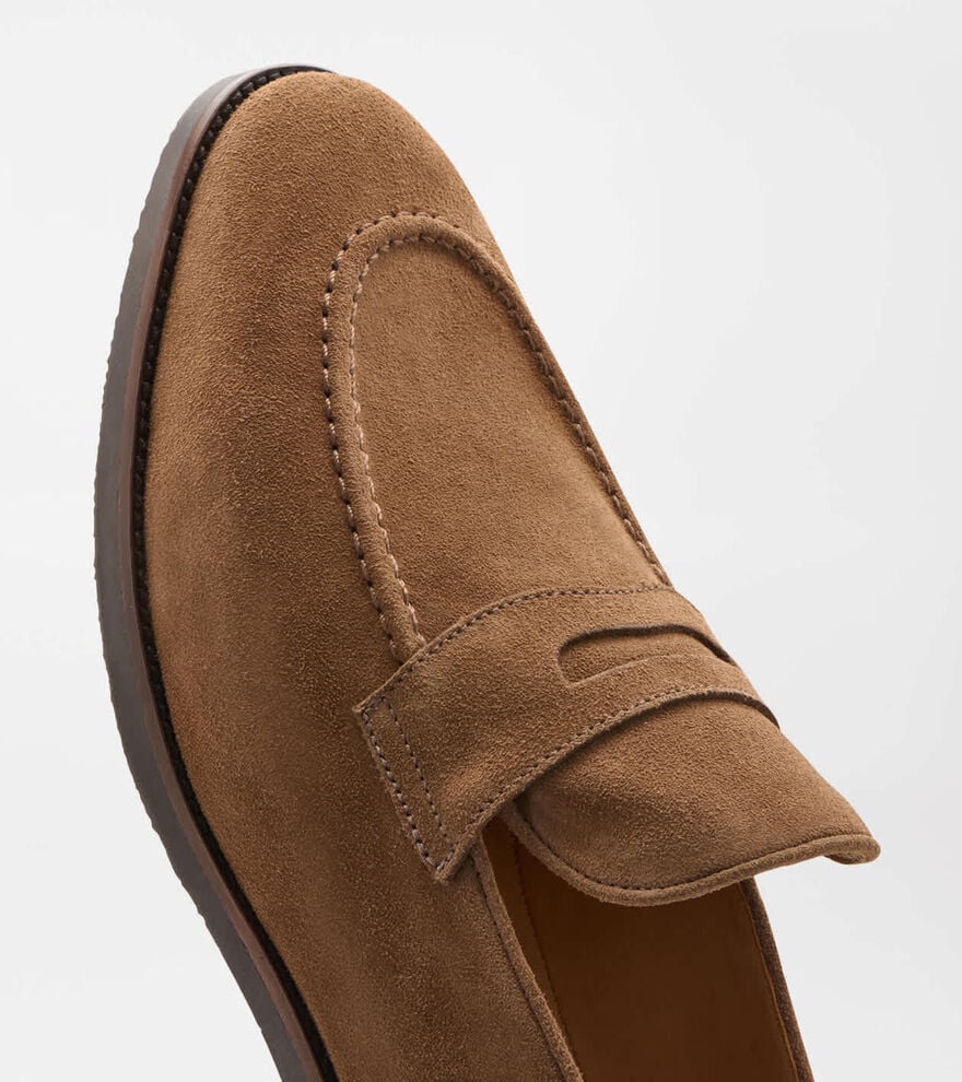 Madison Suede Penny Loafer CHESTNUT