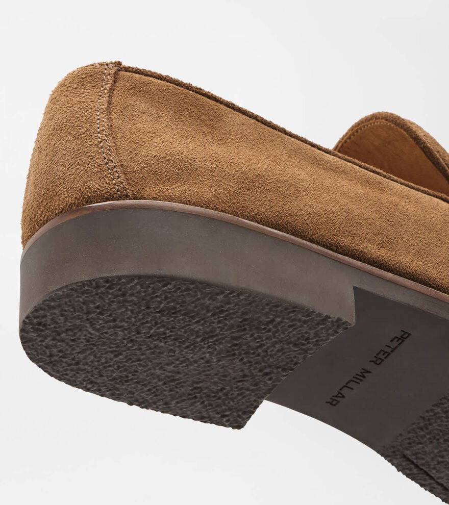 Madison Suede Penny Loafer CHESTNUT