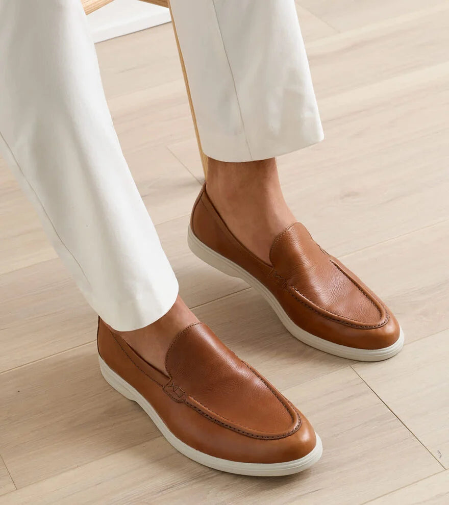 Excursionist Leather Venetian Loafer COGNAC