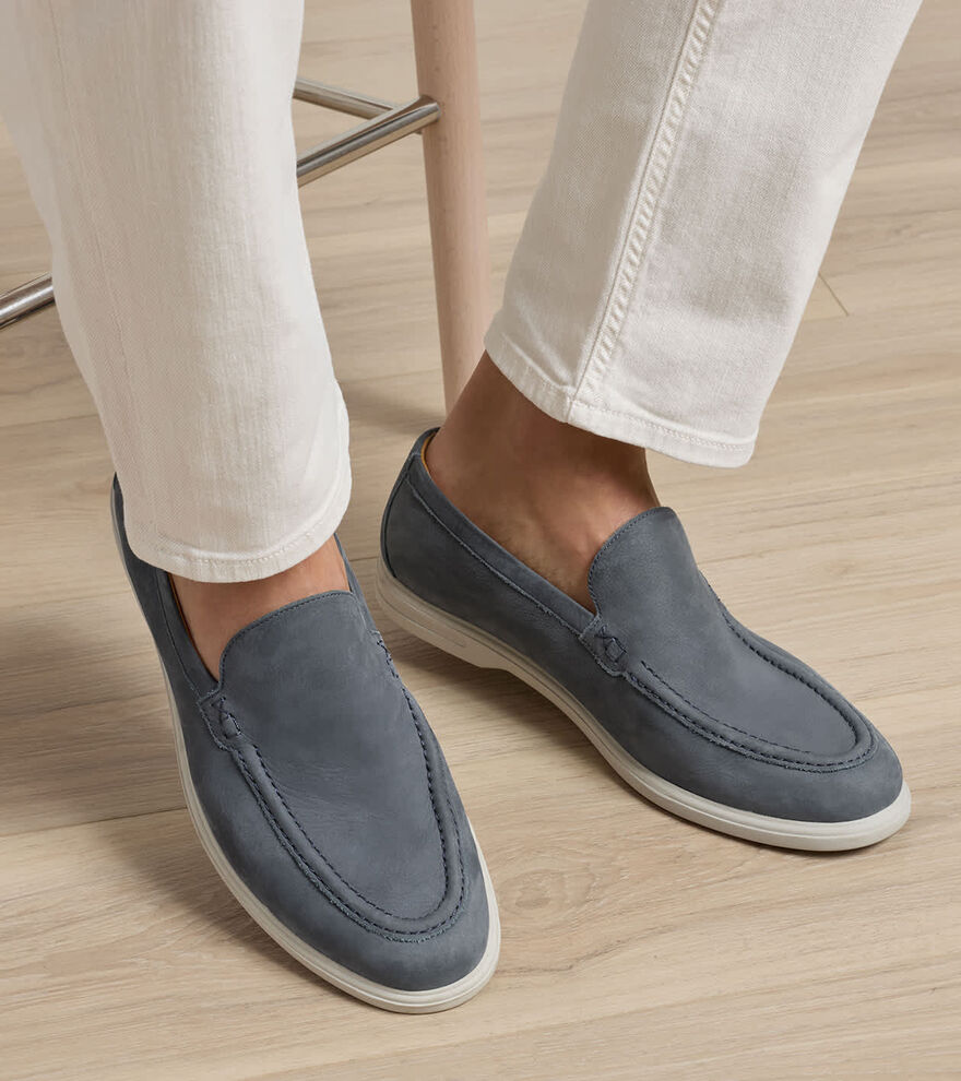 Excursionist Nubuck Venetian Loafer BLUE PEARL