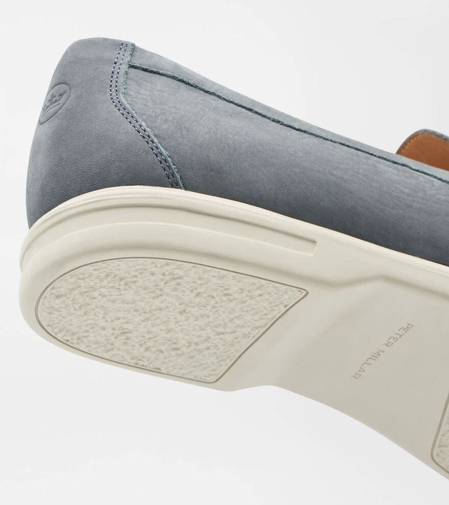 Excursionist Nubuck Venetian Loafer BLUE PEARL