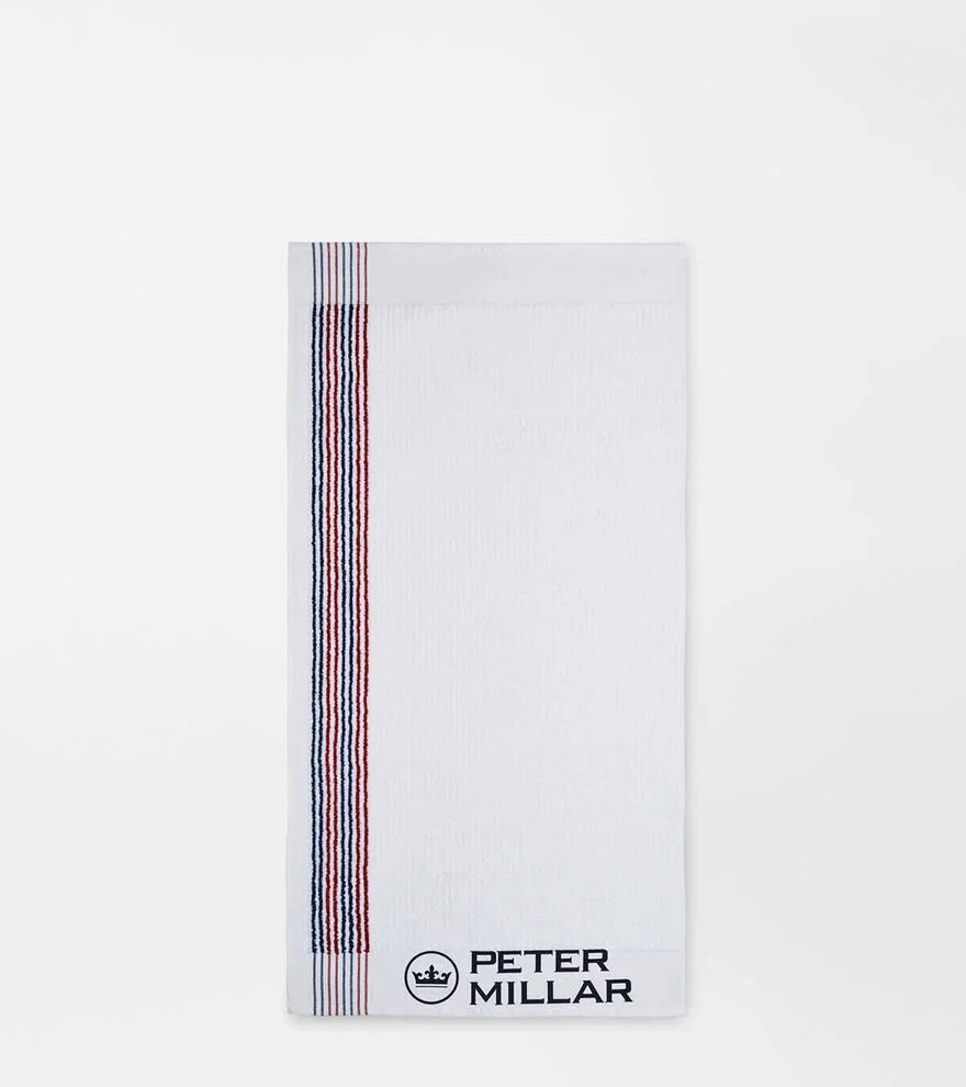 Peter Millar Tour Caddy Towel NAVY/RED