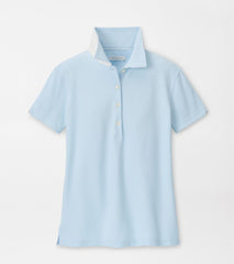 Coolspun Lite Cotton Piqué Polo BLUE BRISK / SOFT WHITE