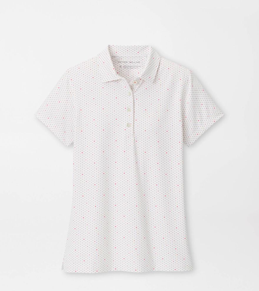 Diamond In The Rough Short Sleeve Jersey Polo WHITE