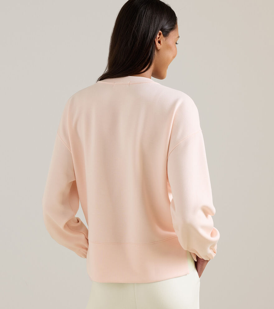 Flora Knit Mélange Crewneck PINK STONE