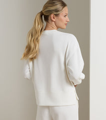 Flora Knit Crewneck SOFT WHITE